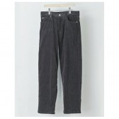 AURALEE-WASHED CORDUROY 5P PANTS - Black Brown