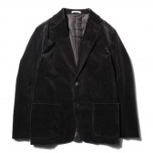 AURALEE-WASHED CORDUROY JACKET - Black Brown