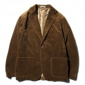 AURALEE-WASHED CORDUROY JACKET - Brown
