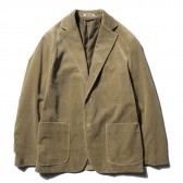 AURALEE-WASHED CORDUROY JACKET - Light Khaki