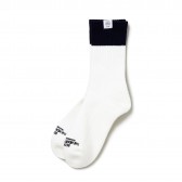 BEDWIN-2pcs PACK LINE SOCKS 「LARRY」 - Navy × Yellow