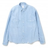 BEDWIN-L:S DENIM SHIRT JACKET 「MARSHALL」 - Ice