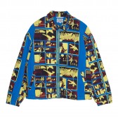 C.E : CAV EMPT-CARD 2 ZIP JACKET - Blue