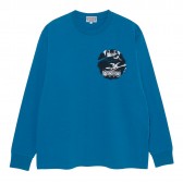 C.E : CAV EMPT-CE DE SI GN LONG SLEEVE T - Navy