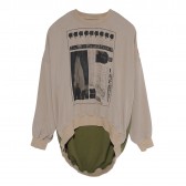 C.E : CAV EMPT-ROUND PATTERN PULLOVER - Beige