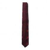 ENGINEERED GARMENTS-Neck Tie - Game Animal Jacquard - Black : Red