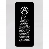 MOUNTAIN RESEARCH-DEMO GOODS 016 - Magnet Sheet (Slogan) - Black