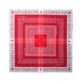 N.HOOLYWOOD-182-AC04 pieces BANDANA LARGE SIZE - Red
