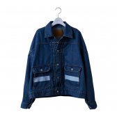 NEON SIGN-DENIM JACKET - Indigo Used