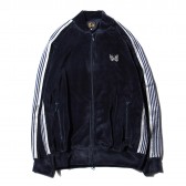 Needles - Rib Collar Track Jacket - C:Pe Velour - Navy