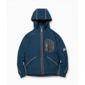 and wander-light fleece hoodie reflect - Blue