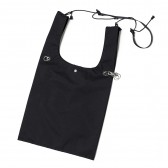 nunc-3 Layered Nylon Shopping Bag - Black