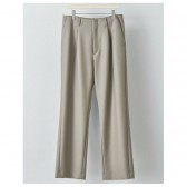 AURALEE-LIGHT MELTON WIDE SLACKS - Gray Beige