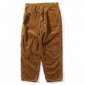 Living Concept-5POCKET WIDE CORDUROY PANTS - Beige