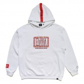 ELVIRA-PLAID BOX HOODY - White