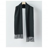 AURALEE-CASHMERE NARROW STOLE - Black
