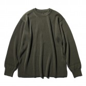 BATONER-FORM-UP PLAIN CREWNECK (メンズ) - Khaki