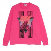 C.E : CAV EMPT-RESTING OVERDYE LONG SLEEVE T - Pink