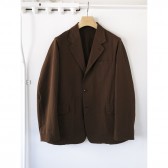 COMOLI-ウールギャバ ジャケット - Brown
