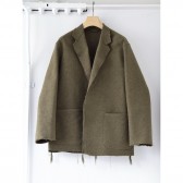 COMOLI-ウールコットン ジャケット - Khaki