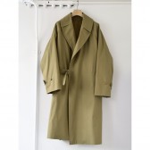 COMOLI-コットンギャバ タイロッケンコート - Khaki