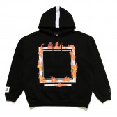 ELVIRA-BURNING FRAME HOODY - Black