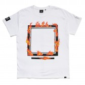 ELVIRA-BURNING FRAME T-SHIRT - White