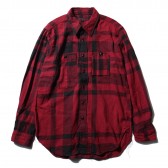 ENGINEERED GARMENTS-Work Shirt - Big Plaid - Red : Black