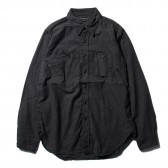 ENGINEERED GARMENTS-Work Shirt - Heather Cotton Flannel - Charcoal