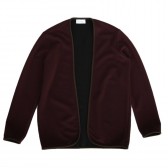FLISTFIA-Piping Cardigan - Burgundy