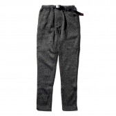 GRAMICCI-BONDING KNIT FLEECE SLIM PANTS - Charcoal × Black