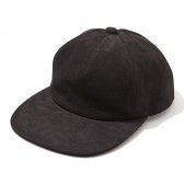 NAISSANCE-NUBUCK LEATHER CAP - Black