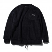 PILE FLEECE PULLOVER - Black