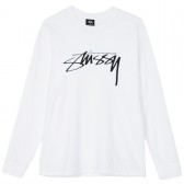 STUSSY-Smooth Stock Ls Tee - White
