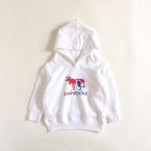COW BOOKS-KIDS Hoodie Logo - White