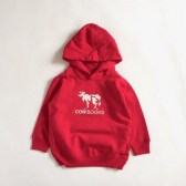 COW BOOKS-KIDS Hoodie Logo - Red