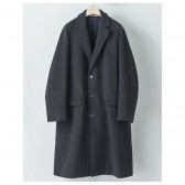 AURALEE-CASHMERE WOOL MOSSER CHESTERFIELD COAT - Navy