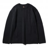 BATONER-RIB CREW NECK (メンズ) - Black