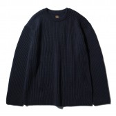 BATONER-RIB CREW NECK (メンズ) - Navy
