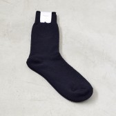 COMOLI-シルクウール ソックス - Black