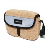 ELVIRA-FLEECE MESSENGER BAG - Natural