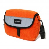 ELVIRA-FLEECE MESSENGER BAG - Orange