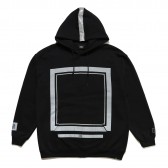 ELVIRA-REFLECT FRAME HOODY - Black