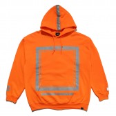 ELVIRA-REFLECT FRAME HOODY - Orange