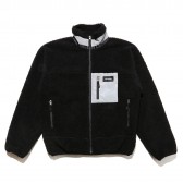 ELVIRA-RETRO FLEECE JACKET - Black