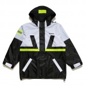 ELVIRA-RETRO SAILING JACKET - Black × White