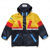 ELVIRA-RETRO SAILING JACKET - Navy × Yellow