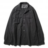 ENGINEERED GARMENTS-Classic Shirt - Heather Cotton Flannel - Charcoal