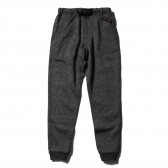 GRAMICCI-BONDING KNIT FLEECE NARROW RIB PANTS - Charcoal × Black