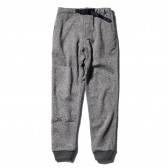 GRAMICCI-BONDING KNIT FLEECE NARROW RIB PANTS - Grey × Navy